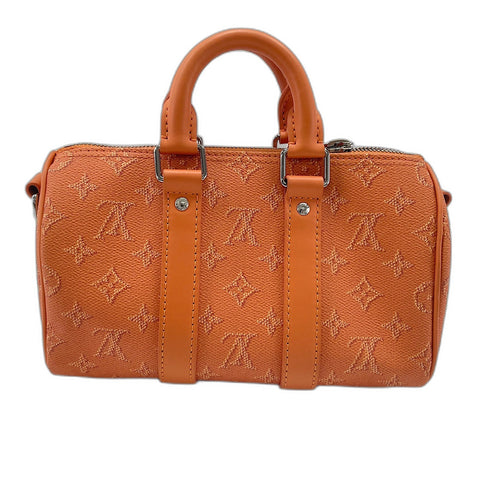 LOUIS VUITTON Keepall Bandouliere 25 Handbag Orange WS34781