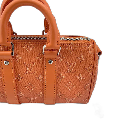 LOUIS VUITTON Keepall Bandouliere 25 Handbag Orange WS34781