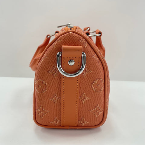 LOUIS VUITTON Keepall Bandouliere 25 Handbag Orange WS34781