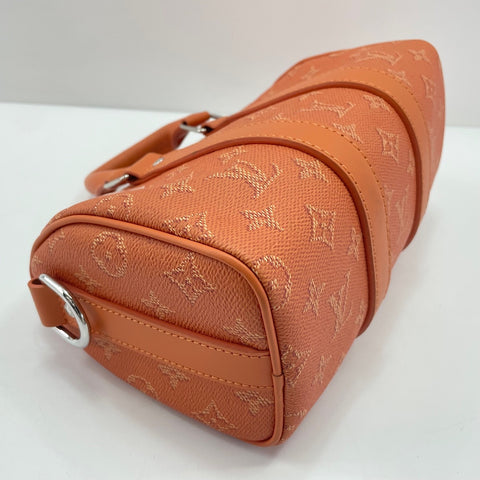 LOUIS VUITTON Keepall Bandouliere 25 Handbag Orange WS34781