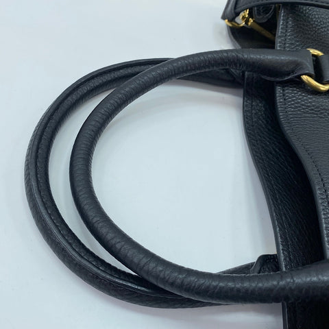 PRADA Vitello Daino 2WAY Handbag black WS34785