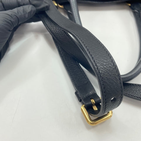 PRADA Vitello Phoenix 2WAY Handbag black WS34786