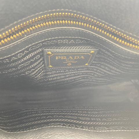 PRADA Vitello Phoenix 2WAY Handbag black WS34786