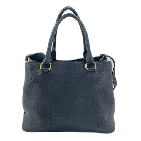 PRADA Vitello Phoenix 2WAY Handbag black WS34786