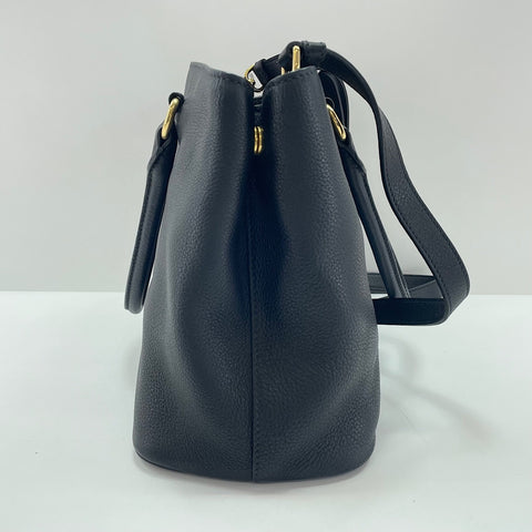 PRADA Vitello Phoenix 2WAY Handbag black WS34786