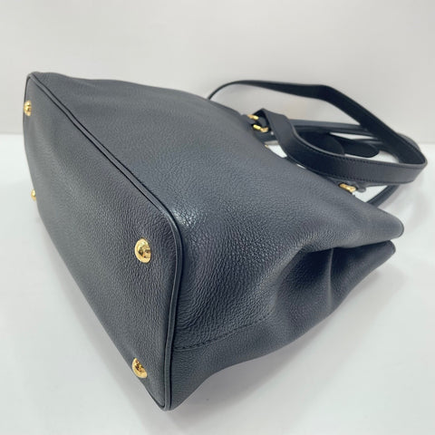 PRADA Vitello Phoenix 2WAY Handbag black WS34786