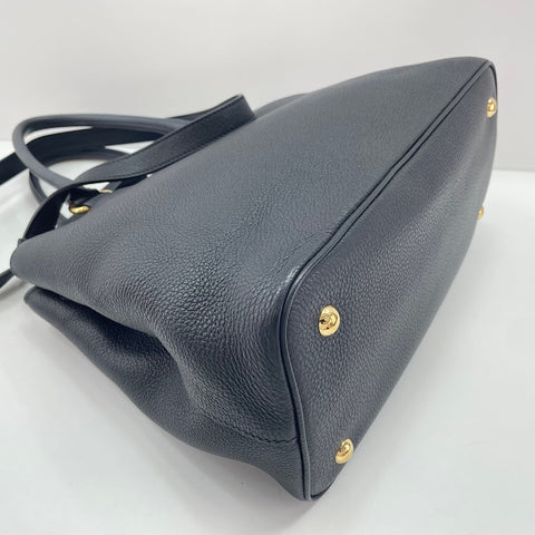 PRADA Vitello Phoenix 2WAY Handbag black WS34786