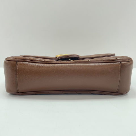 GUCCI GG Marmont Shoulder Bag Brown WS34796