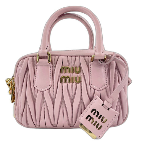 Miu Miu Materasse 2WAY Handbag pink WS34813