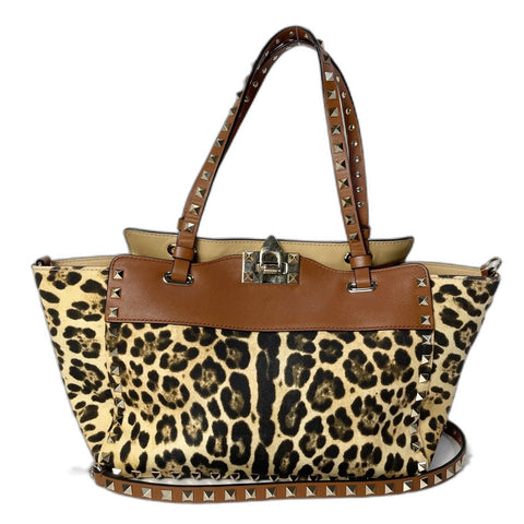 VALENTINO Rockstud Medium Tote Bag 2WAY, Studs Handbag yellow WS34815