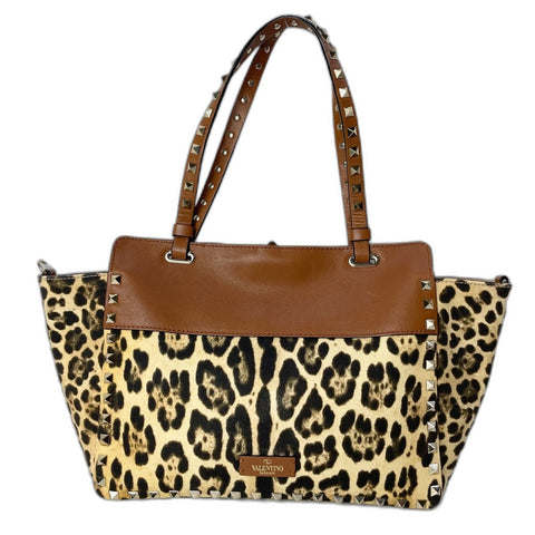 VALENTINO Rockstud Medium Tote Bag 2WAY, Studs Handbag yellow WS34815