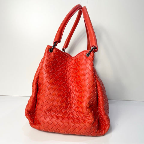 BOTTEGAVENETA INTRECCIATO Tote Bag Orange WS34816