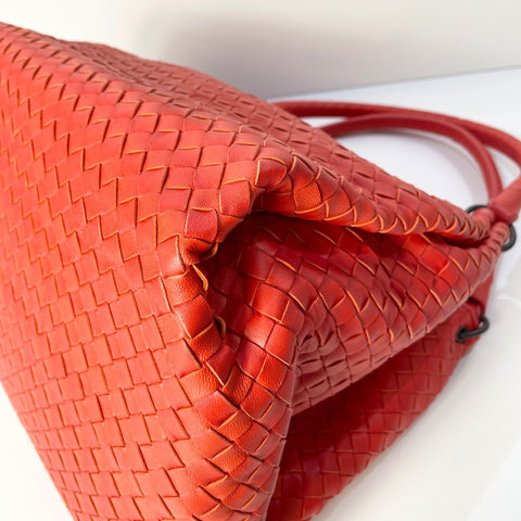 BOTTEGAVENETA INTRECCIATO Tote Bag Orange WS34816