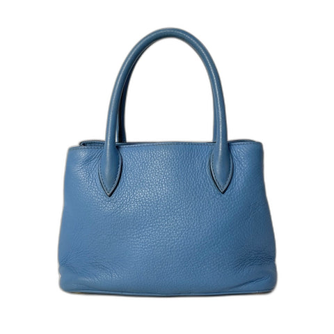 PRADA Vittello Dino 2WAY Handbag blue WS34817