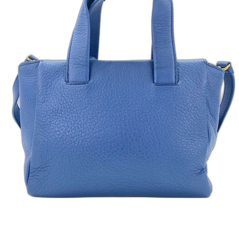 PRADA Vitello 2WAY Handbag blue WS34818