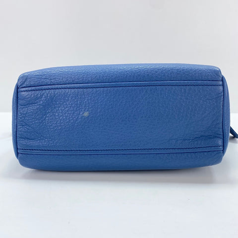 PRADA Vitello 2WAY Handbag blue WS34818