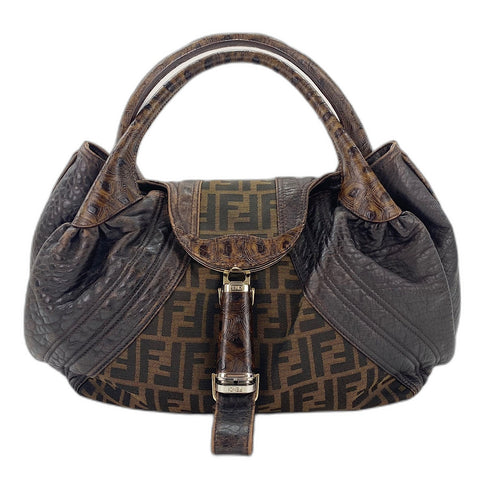 FENDI spy Handbag Brown WS34820
