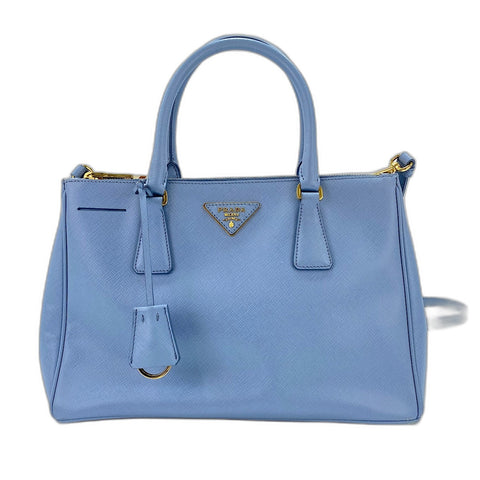 PRADA Galleria 2WAY Handbag blue WS34824