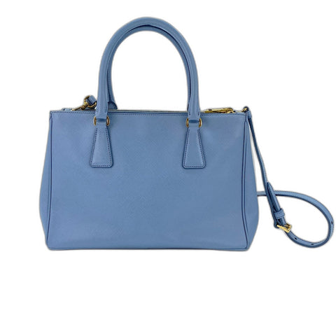 PRADA Galleria 2WAY Handbag blue WS34824
