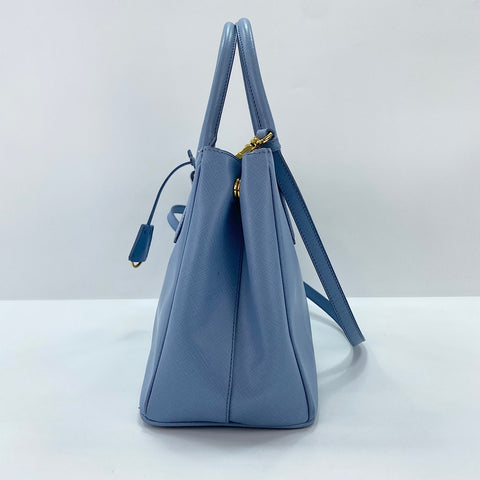 PRADA Galleria 2WAY Handbag blue WS34824