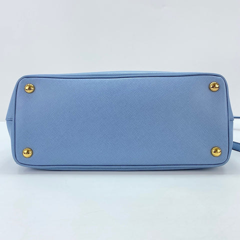 PRADA Galleria 2WAY Handbag blue WS34824