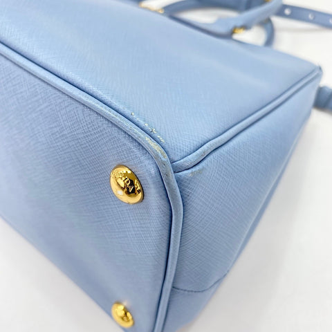 PRADA Galleria 2WAY Handbag blue WS34824