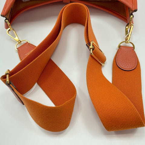 HERMES Evelyn 3PM Shoulder Bag Orange WS34837