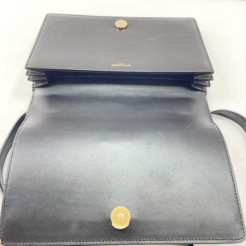 YVES SAINT LAURENT Cassandra Monogram Phone Holder Cassandra Shoulder Bag black WS34840