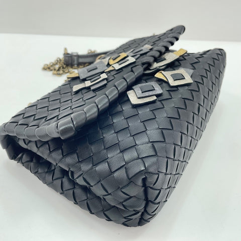 BOTTEGAVENETA INTRECCIATO 2WAY Shoulder Bag black WS34841