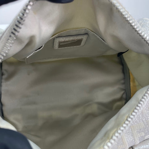 FENDI Zucchino Boston bag Silver WS34844