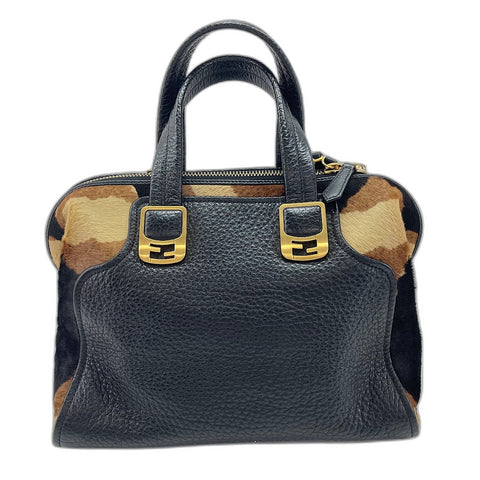 FENDI Chameleon 2WAY Handbag black WS34847