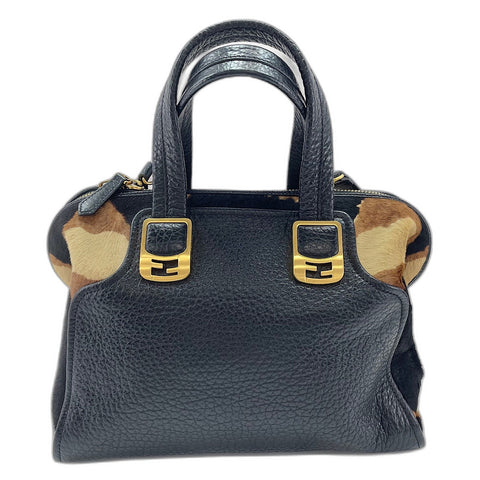 FENDI Chameleon 2WAY Handbag black WS34847