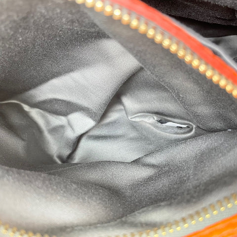 Miu Miu Vitello Caribe 2WAY Shoulder Bag Orange WS34848