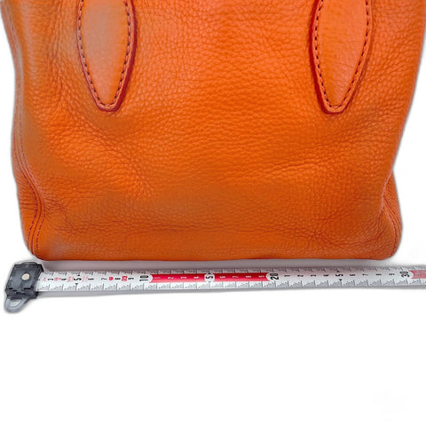 Miu Miu Vitello Caribe 2WAY Shoulder Bag Orange WS34848
