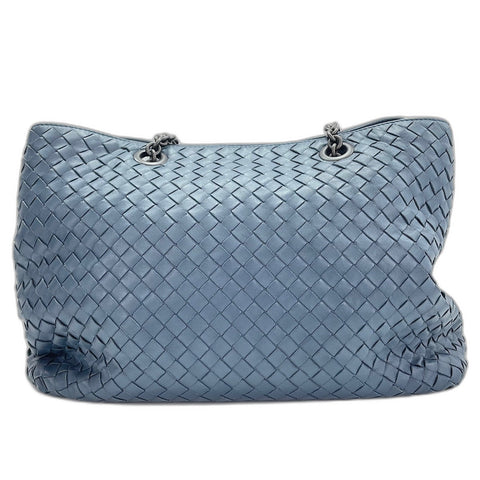 BOTTEGAVENETA INTRECCIATO ChainTote Bag Handbag Navy WS34849