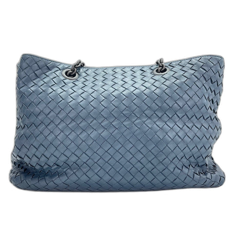 BOTTEGAVENETA INTRECCIATO ChainTote Bag Handbag Navy WS34849