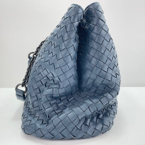 BOTTEGAVENETA INTRECCIATO ChainTote Bag Handbag Navy WS34849