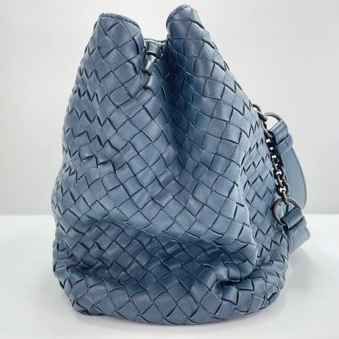 BOTTEGAVENETA INTRECCIATO ChainTote Bag Handbag Navy WS34849