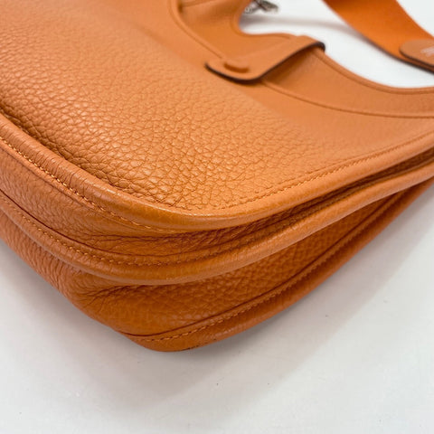 HERMES Evelyn 3PM Shoulder Bag Orange WS34854