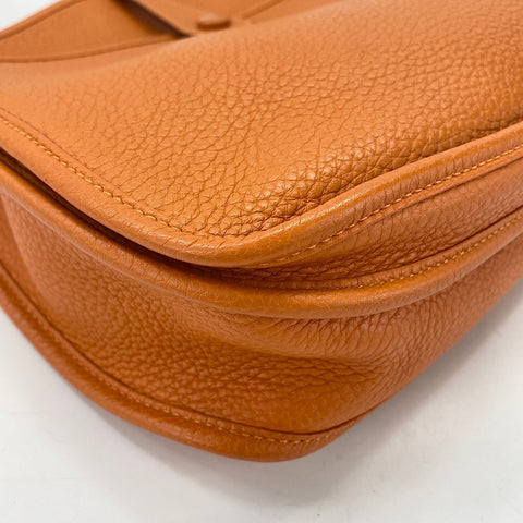 HERMES Evelyn 3PM Shoulder Bag Orange WS34854