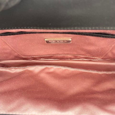 PRADA VOLPE SERA 2WAY Handbag black WS34861