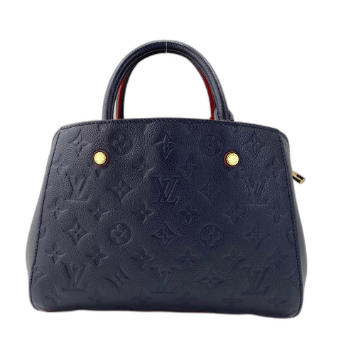 LOUIS VUITTON Montaigne BB Handbag Navy WS34863