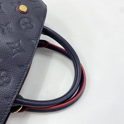 LOUIS VUITTON Montaigne BB Handbag Navy WS34863