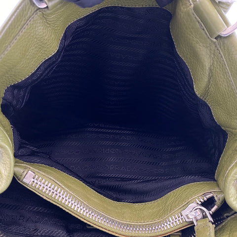 PRADA Vitterodino Handbag green WS34864