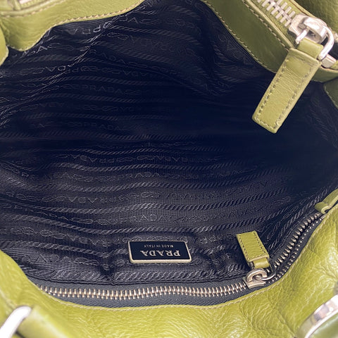 PRADA Vitterodino Handbag green WS34864