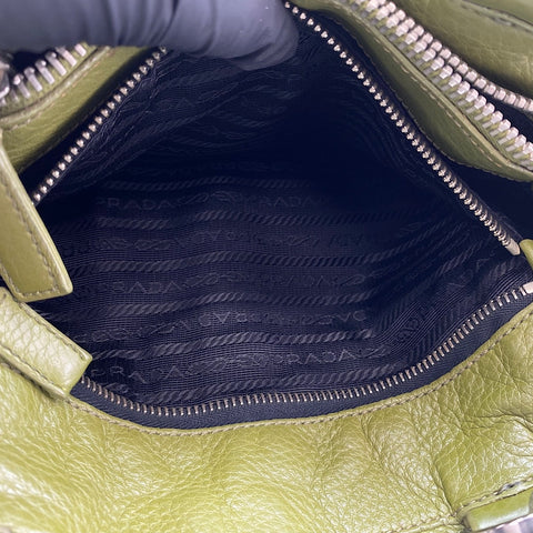 PRADA Vitterodino Handbag green WS34864