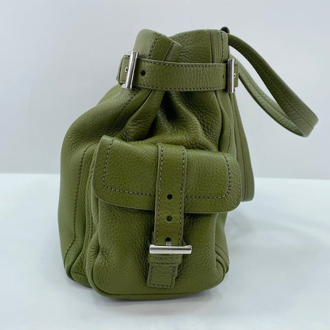 PRADA Vitterodino Handbag green WS34864