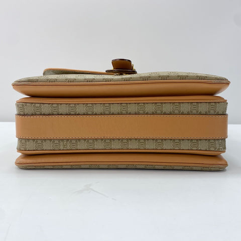 CELINE Macadam (Old Celine) Shoulder Bag beige WS34865