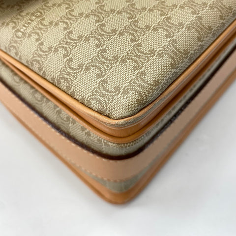 CELINE Macadam (Old Celine) Shoulder Bag beige WS34865