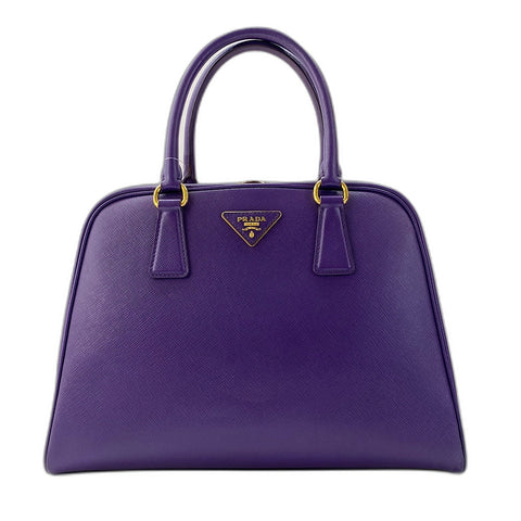 PRADA Promenade Handbag purple WS34868
